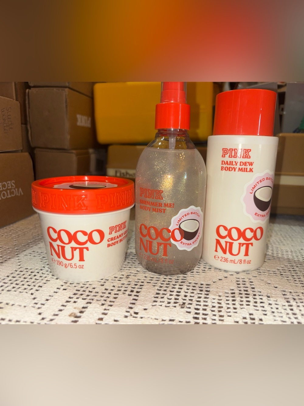 (Inventory 66) PINK Victoria's Secret Coconut